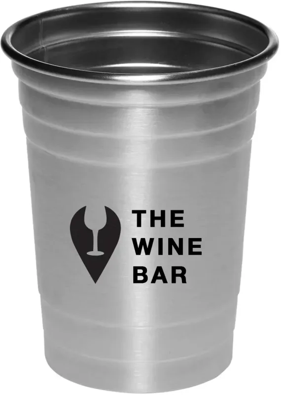 Custom Stainless Steel Beer Cups (16 oz.) - Personalized and Branded — view 5