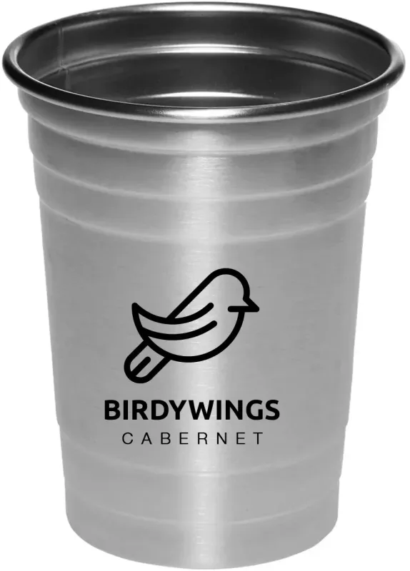 Custom Stainless Steel Beer Cups (16 oz.) - Personalized and Branded — view 6