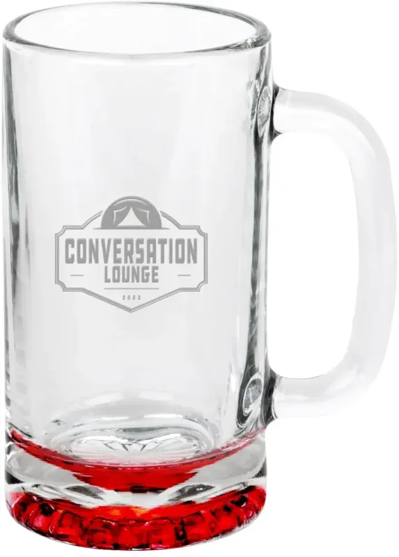 16 oz. Libbey® Tankard Starburst Beer Mugs w/ Laser Engraving — view 5