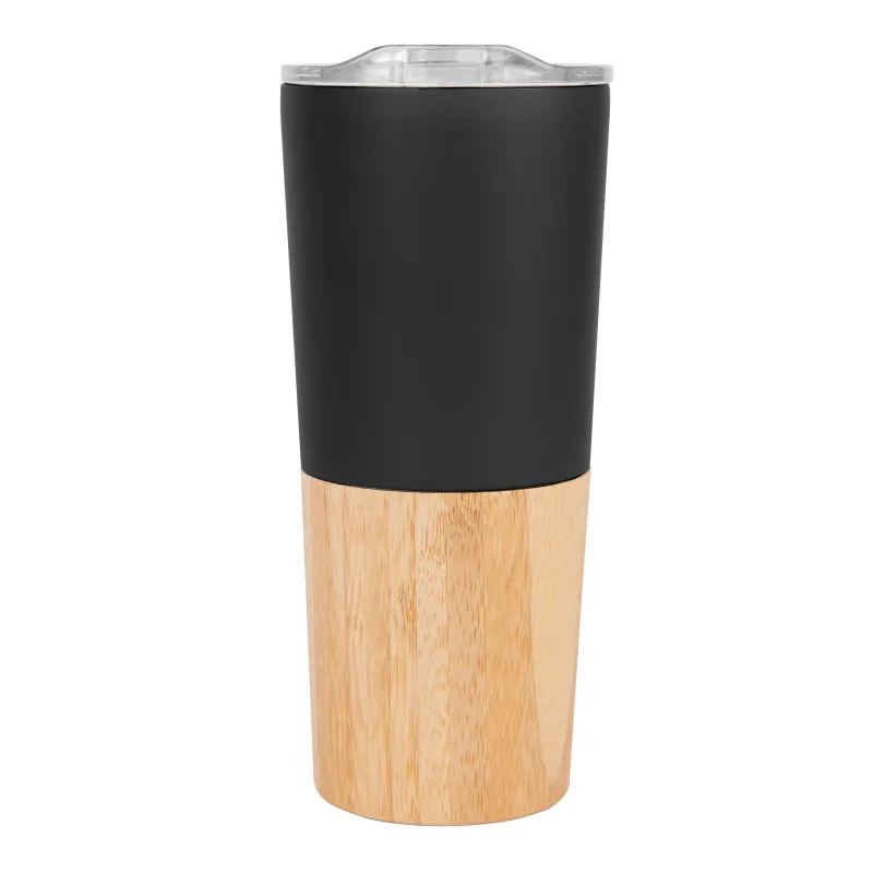 16 Oz. Marlow Stainless Steel Tumbler With Bamboo Base — view 5