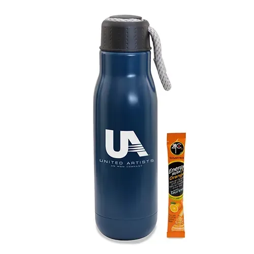 16 Oz Matte Bottle W/ Bungee Lid And Energy Mix — view 2