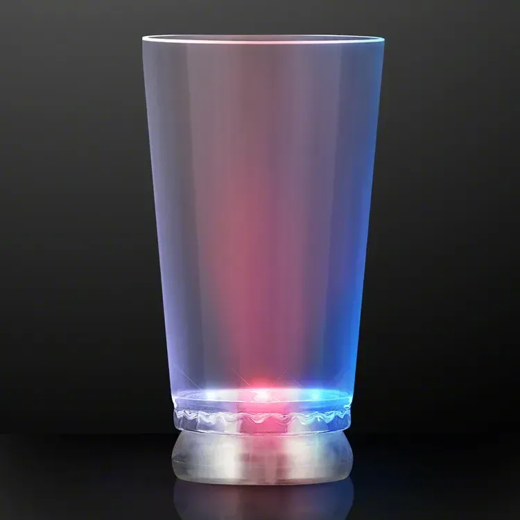 16 oz. Red White and Blue Light Up Pint Glass — view 2