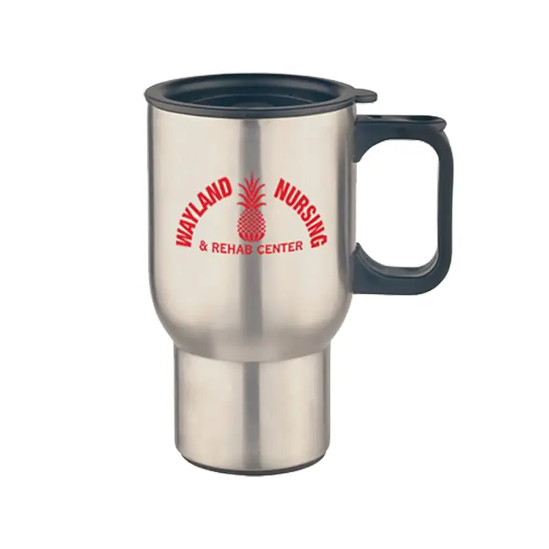 16 Oz. Stainless Steel Custom Printed Travel Mug