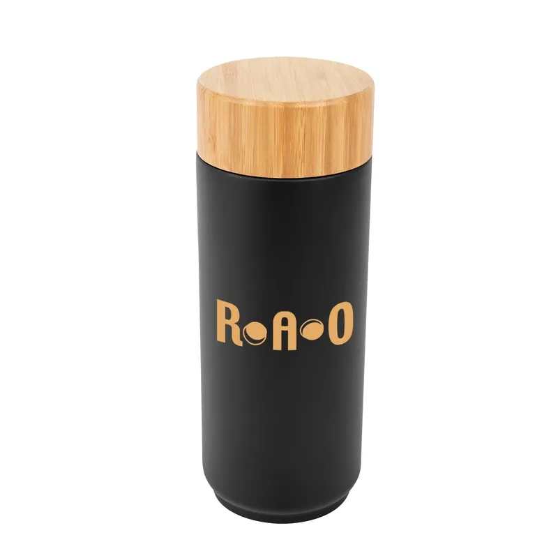 16 Oz. Stainless Steel Lexington Bottle With Bamboo Lid