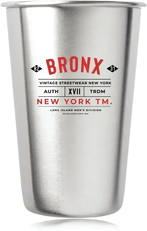 Custom Stainless Steel Mixing Glasses (16 oz., 2 Color)