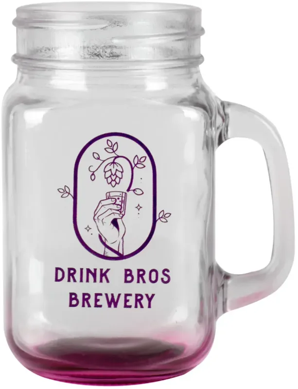 Personalized Sunny Day Mason Jars with Handles (16 oz.) — view 2
