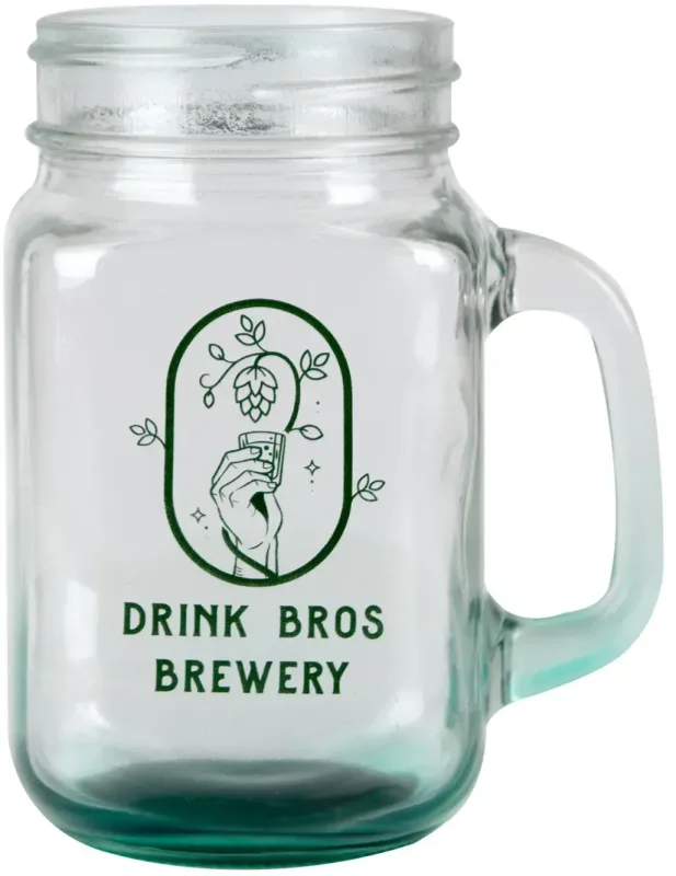Personalized Sunny Day Mason Jars with Handles (16 oz.) — view 4