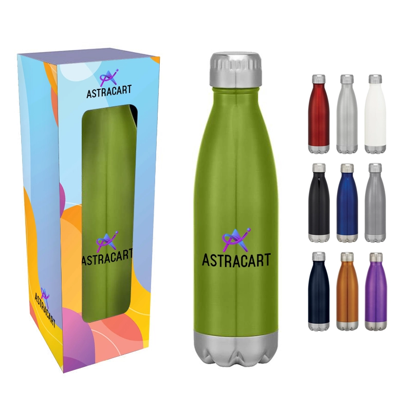 16 Oz. Swig Stainless Steel Bottle With Custom Window Box