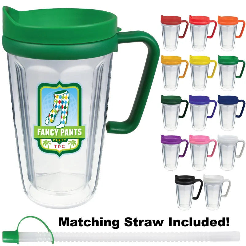 16 oz. Thermal Dual Walled Travel Mug (Four Imprint Options) — view 12
