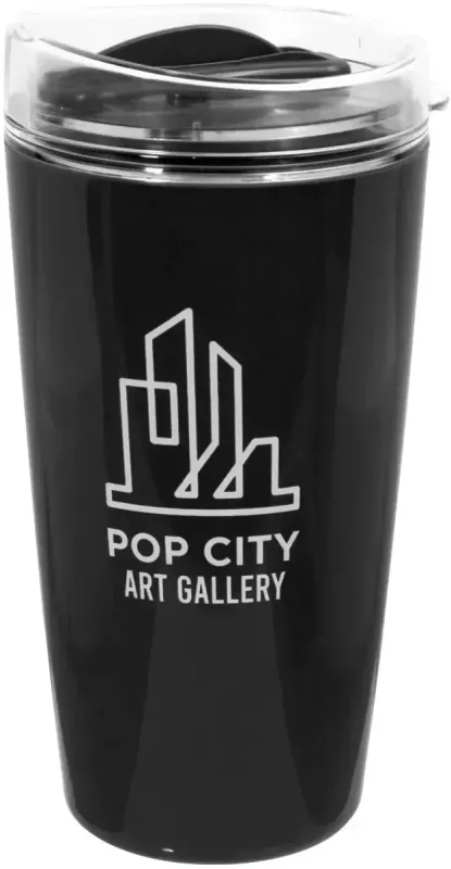 Personalized Thumb Slide Coffee Tumbler - 16 oz. — view 2