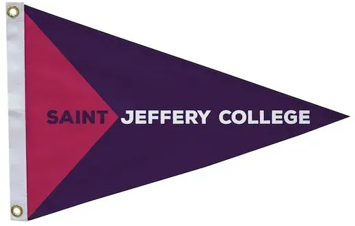 16" x 24" Nylon Pennant Flag Single-Sided