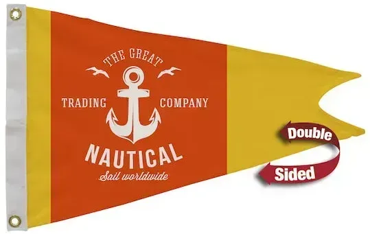 16" x 24" Polyester Burgee Flag Double-Sided