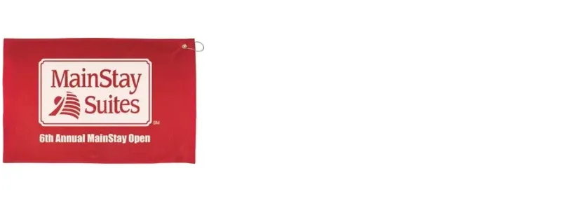 Custom Golf Towel - 16" x 25" Hemmed with Grommet and Hook — view 2