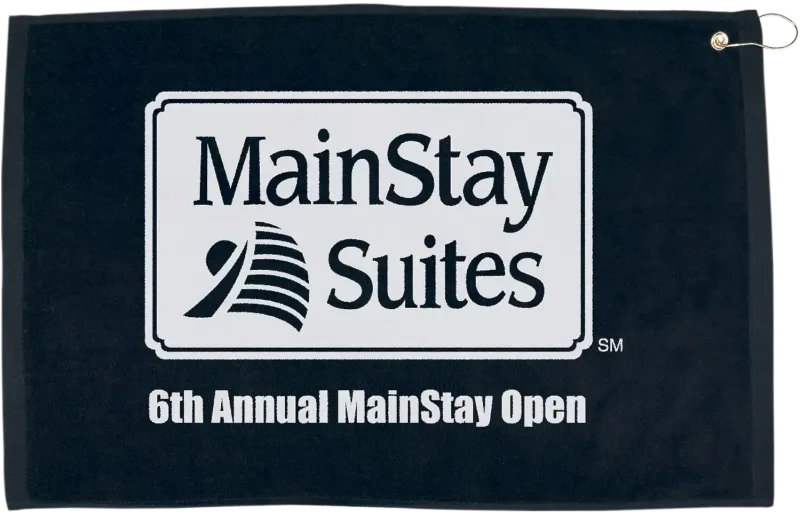 Custom Golf Towel - 16" x 25" Hemmed with Grommet and Hook — view 4