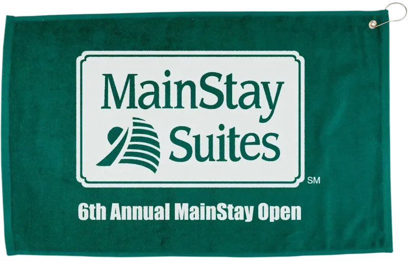 Custom Golf Towel - 16" x 25" Hemmed with Grommet and Hook — view 6