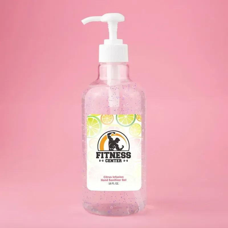 16oz Hand Sanitizer Gel With Moisturizing Beads