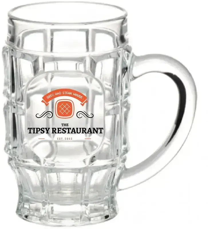 17.75 oz. Beer Garden Glass Mug (2 Color)