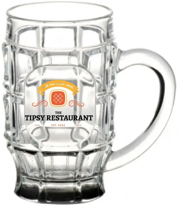17.75 oz. Beer Garden Glass Mug (Full Color) — view 2