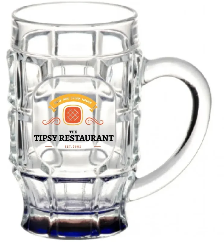 17.75 oz. Beer Garden Glass Mug (Full Color) — view 3