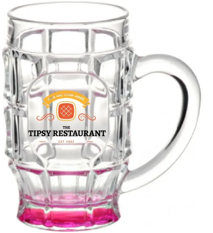 17.75 oz. Beer Garden Glass Mug (Full Color) — view 4