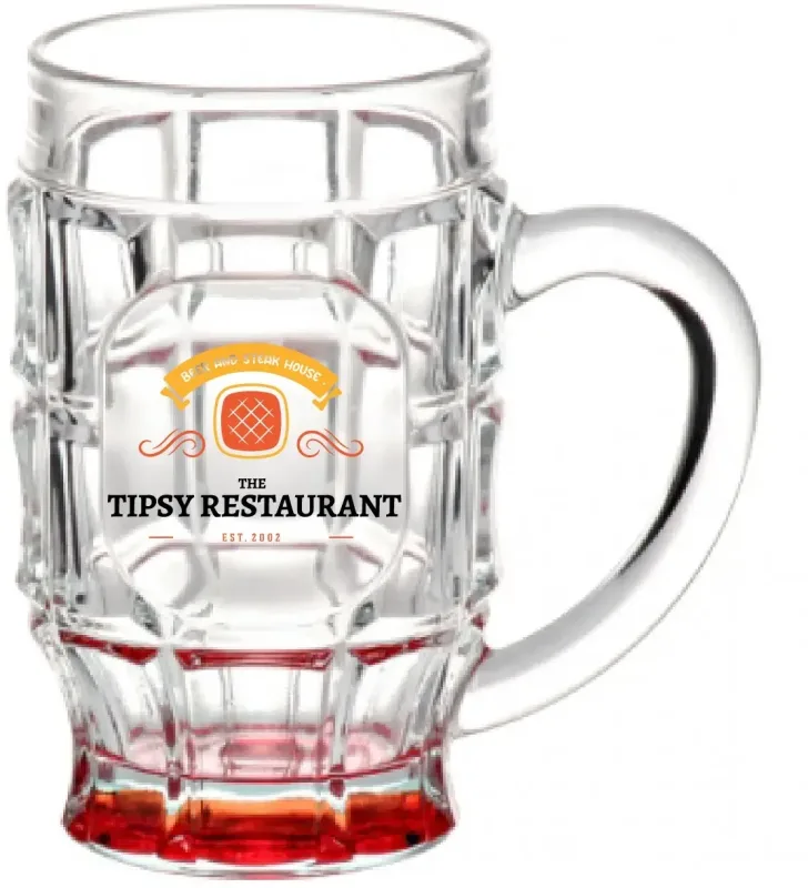 17.75 oz. Beer Garden Glass Mug (Full Color) — view 5
