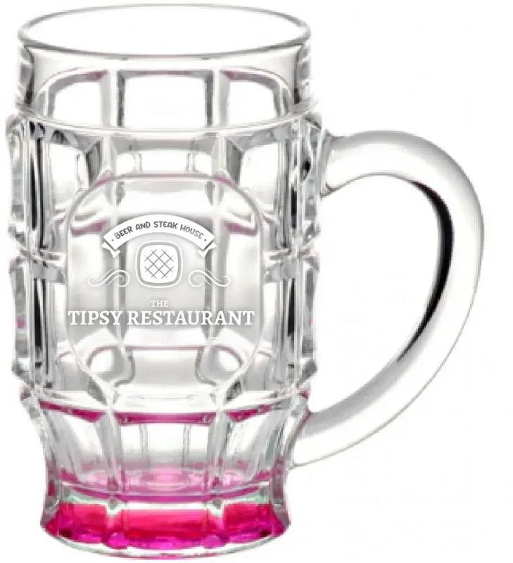 17.75 oz. Beer Garden Glass Mug (Laser Engraved) — view 4