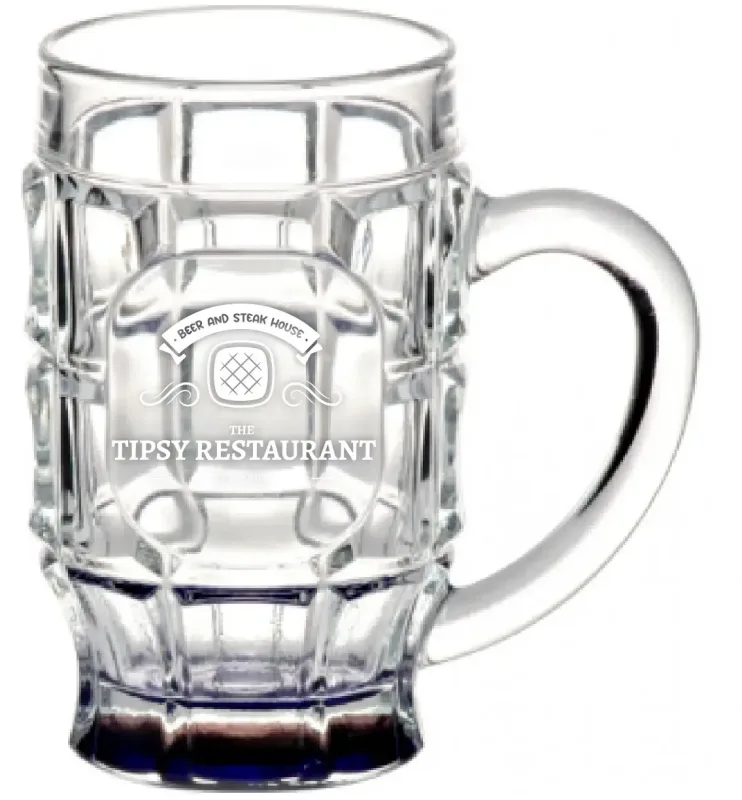 17.75 oz. Beer Garden Glass Mug (Laser Engraved) — view 5