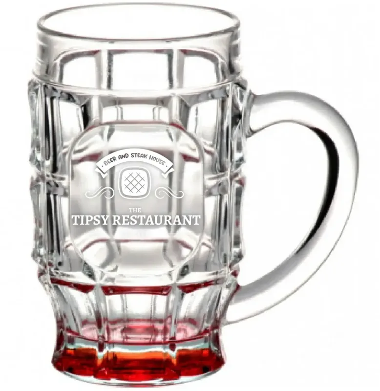17.75 oz. Beer Garden Glass Mug (Laser Engraved) — view 6