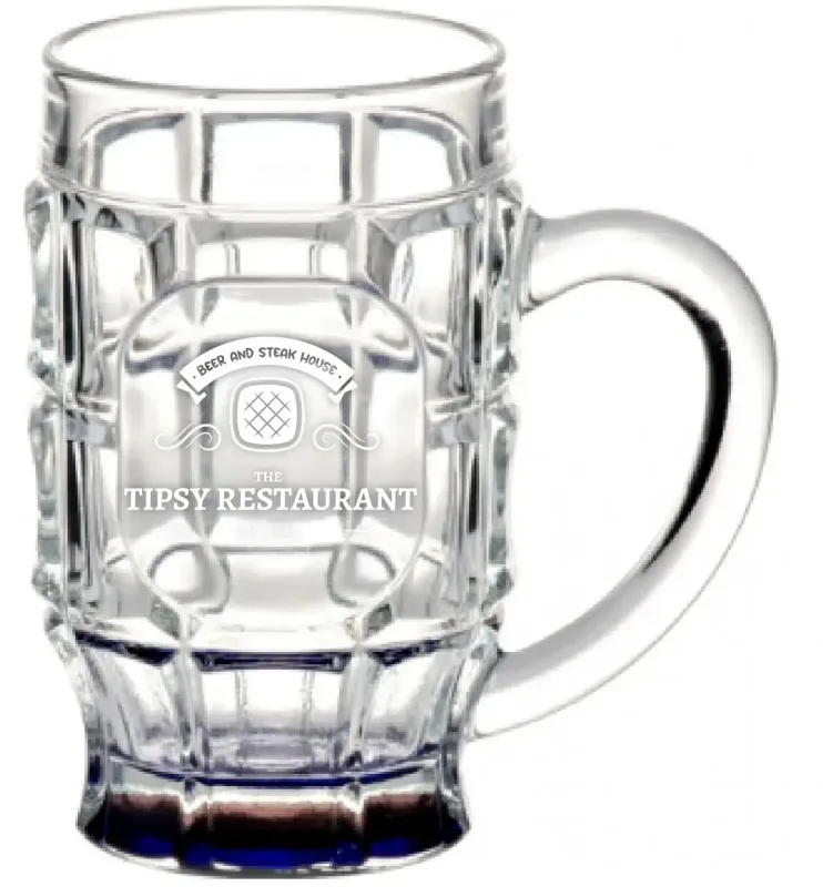 17.75 oz. Beer Garden Glass Mug (Laser Engraved) — view 7