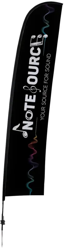17' Elite Blade Nylon Sail Sign Kit (Single-Sided with Ground Spike) — view 5