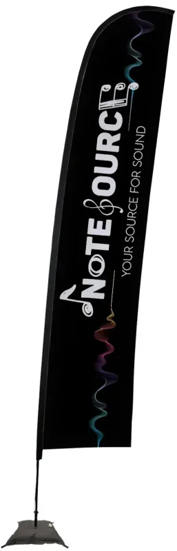 17' Elite Blade Nylon Sail Sign Kit (Single-Sided with Scissor Base) — view 6