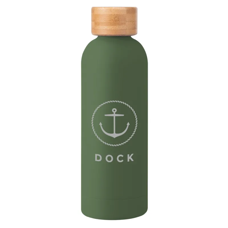 Blair Stainless Steel Bottle With Bamboo Lid - 17 Oz. — view 6