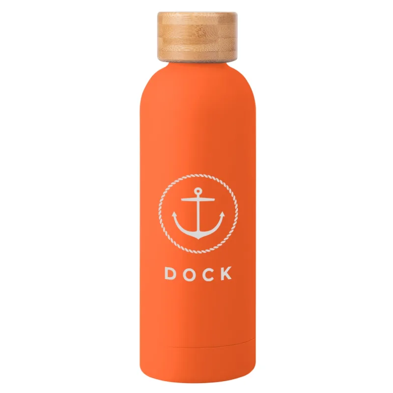 Blair Stainless Steel Bottle With Bamboo Lid - 17 Oz. — view 7