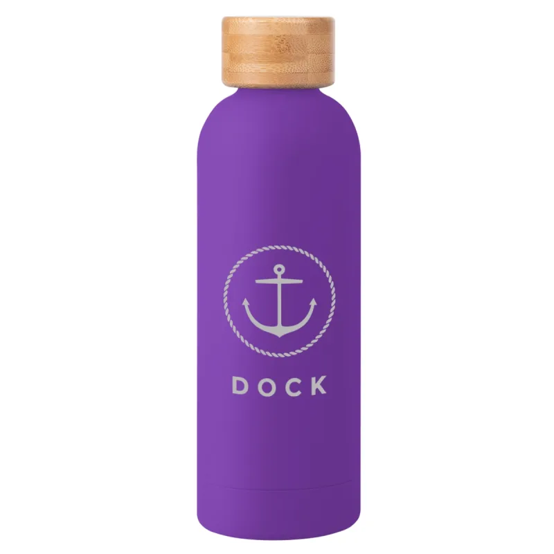 Blair Stainless Steel Bottle With Bamboo Lid - 17 Oz. — view 8