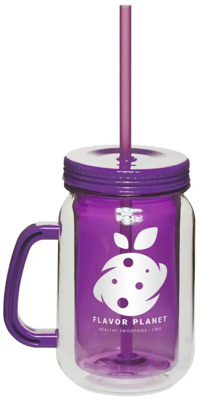 Personalized Mason Jar Tumbler - 17oz — view 6