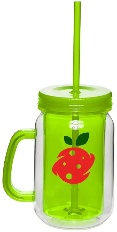 Custom Mason Jar with Straw - 17 oz. — view 11