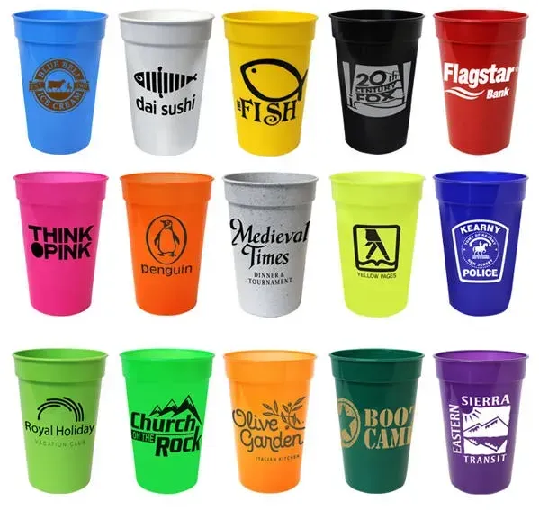 Custom Printed Smooth Stadium Cup - 17 oz.