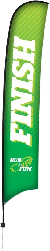 17' Premium Razor Sail Sign Kit (Single-Sided with Ground Spike) — view 7