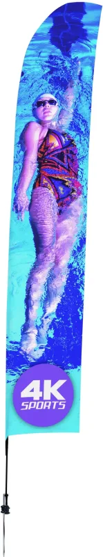 17' Streamline Blade Sail Sign Kit (Single-Sided with Ground Spike) — view 2