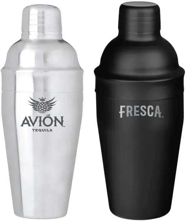 Custom Engraved Stainless Steel Cocktail Shaker - 18 oz.