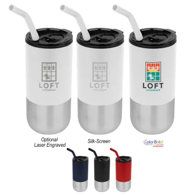 18 Oz. London Stainless Steel Tumbler — view 1