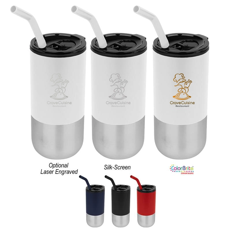 18 Oz. Modern Stainless Steel Tumbler