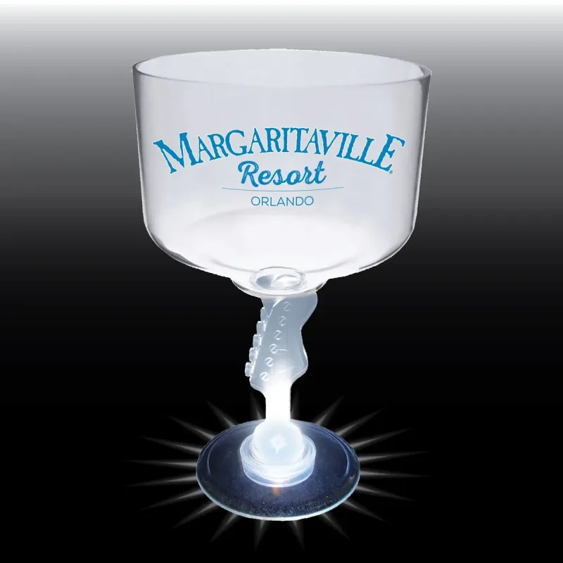 18 oz. Novelty Stem Plastic Wine Goblet — view 2
