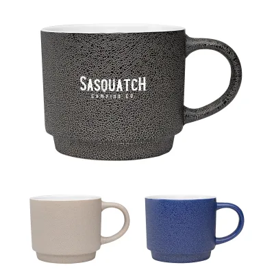 18 Oz. Pebble Grain Textured Ceramic Mug — view 8