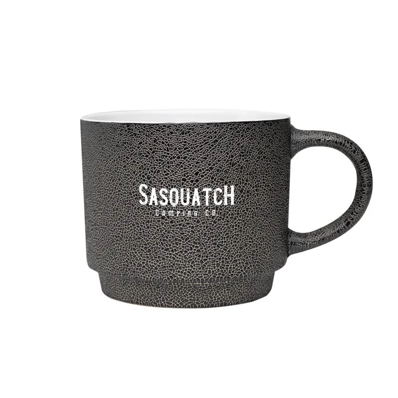 18 Oz. Pebble Grain Textured Ceramic Mug — view 3