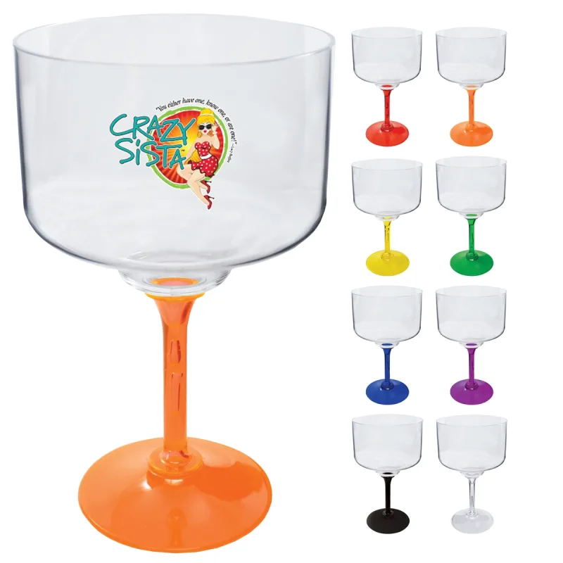 18 oz. Plastic Stem Margarita Glass — view 10