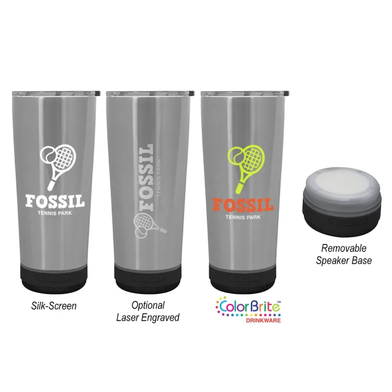 18 Oz. Stainless Steel Tune Tumbler With Speaker — view 5