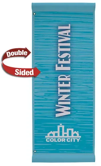 18" x 48" Fabric Boulevard Banner Double-Sided