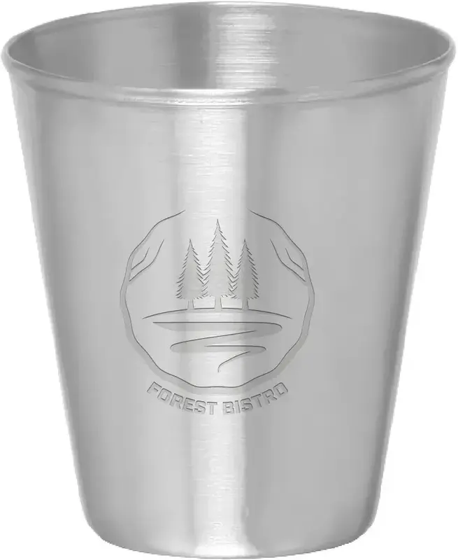 2.5 oz. Metal Shooter Glass (Laser Engraved)