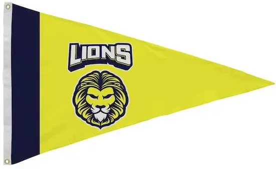 2.5' x 4' Nylon Pennant Flag Single-Sided